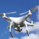 Drone Flying in blue skies - Sky News